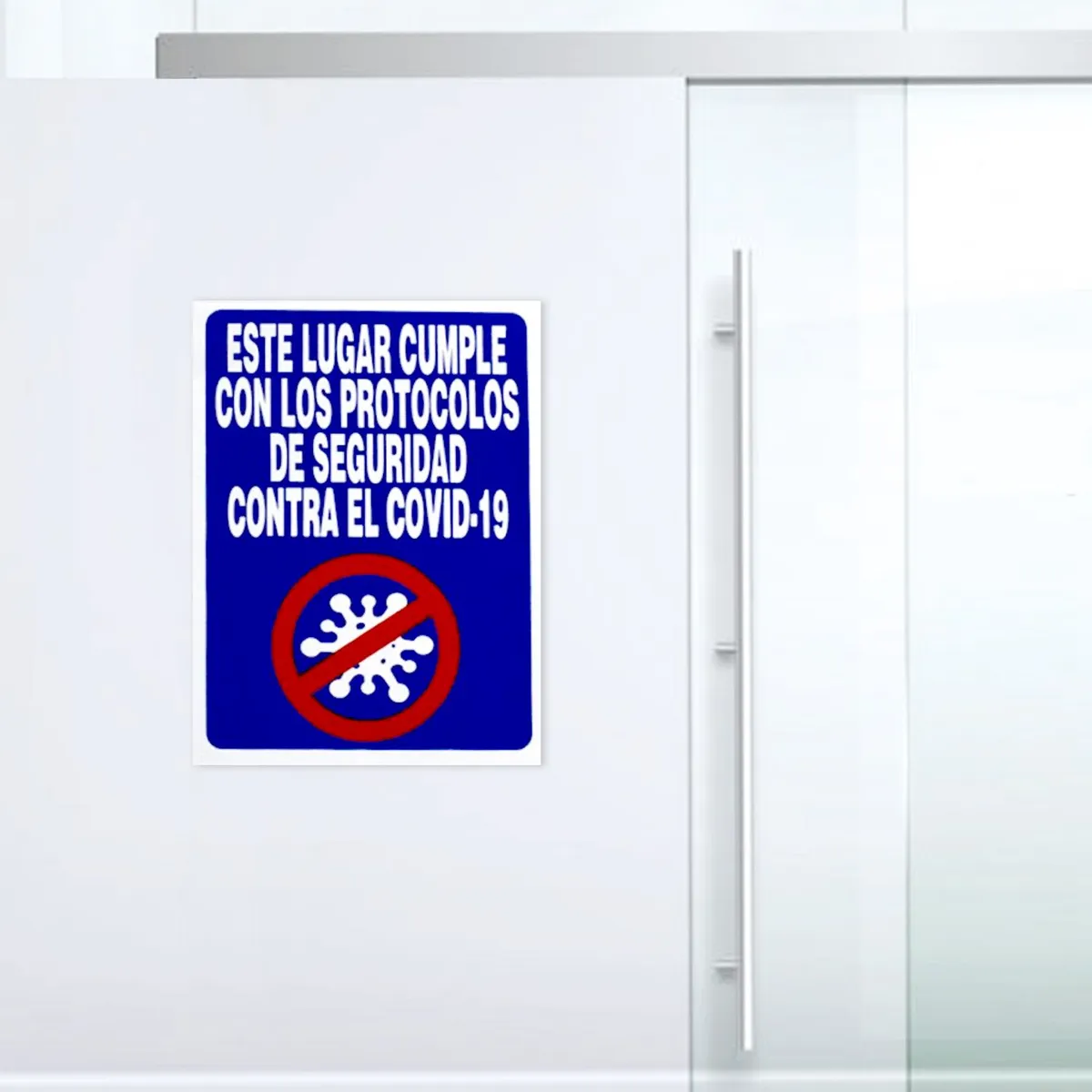 FIXSER - Señal de Protocolos Anti Covid-19 15x20 cm.