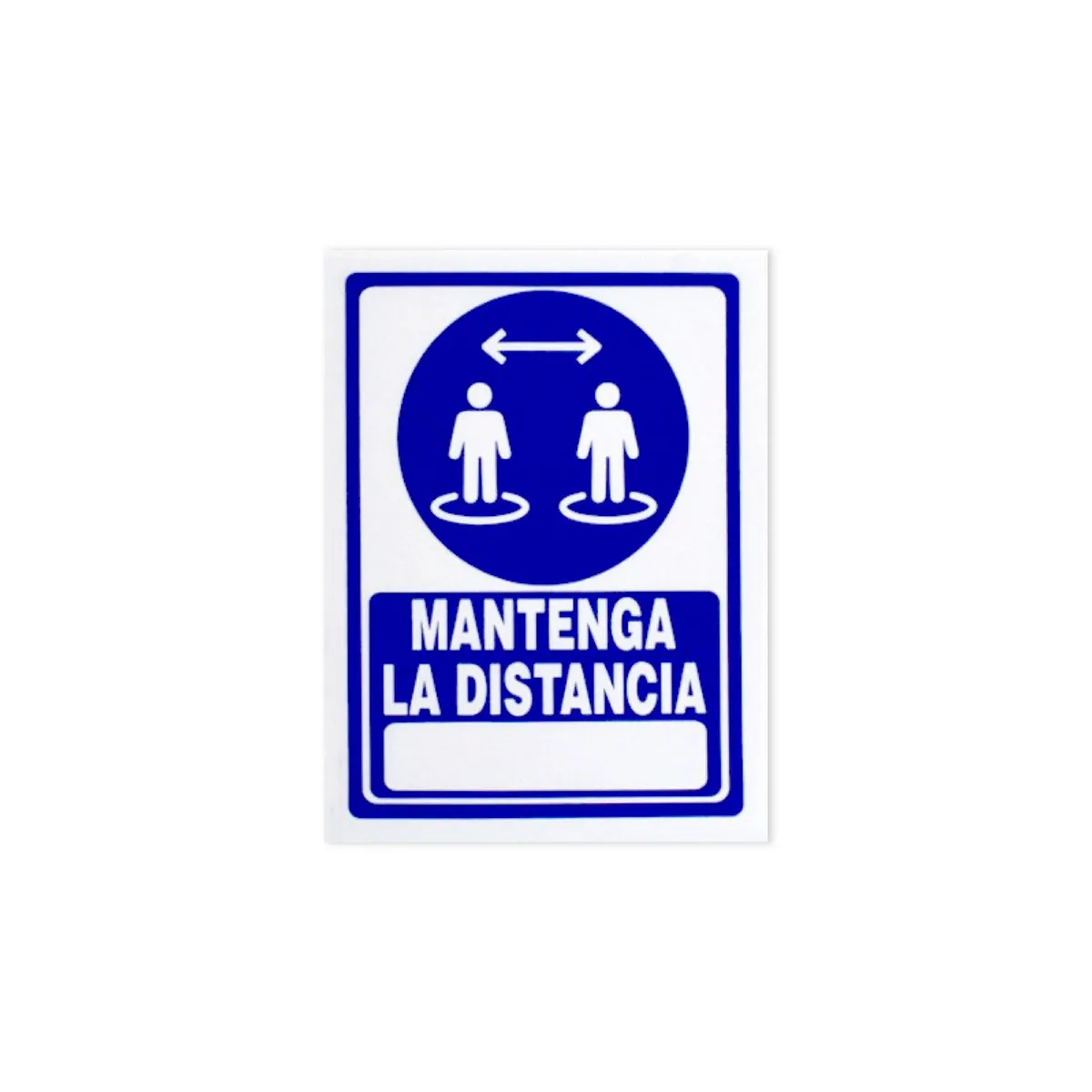 FIXSER - Señal de Mantener Distancia 15x20 cm.