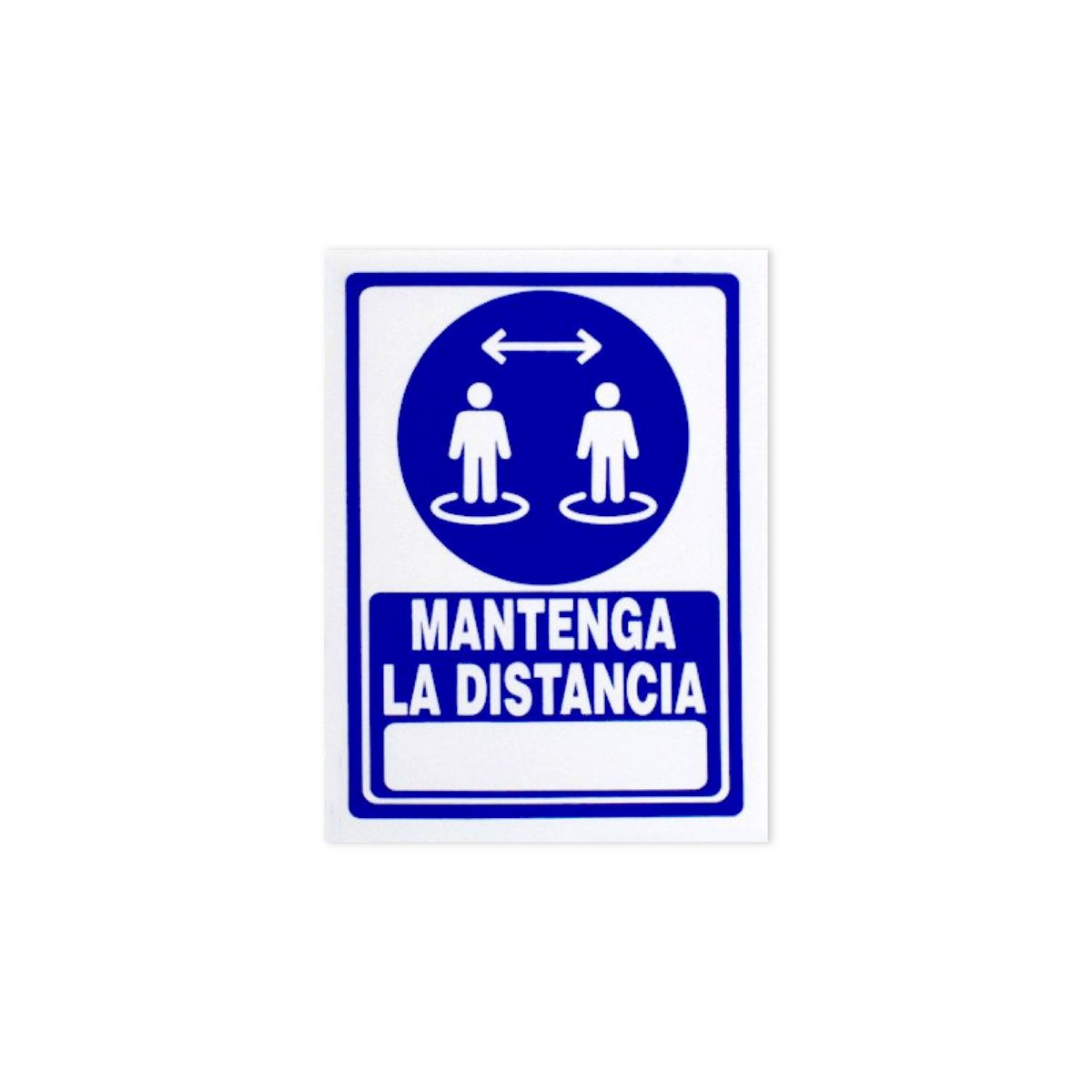 FIXSER - Señal de Mantener Distancia 15x20 cm.