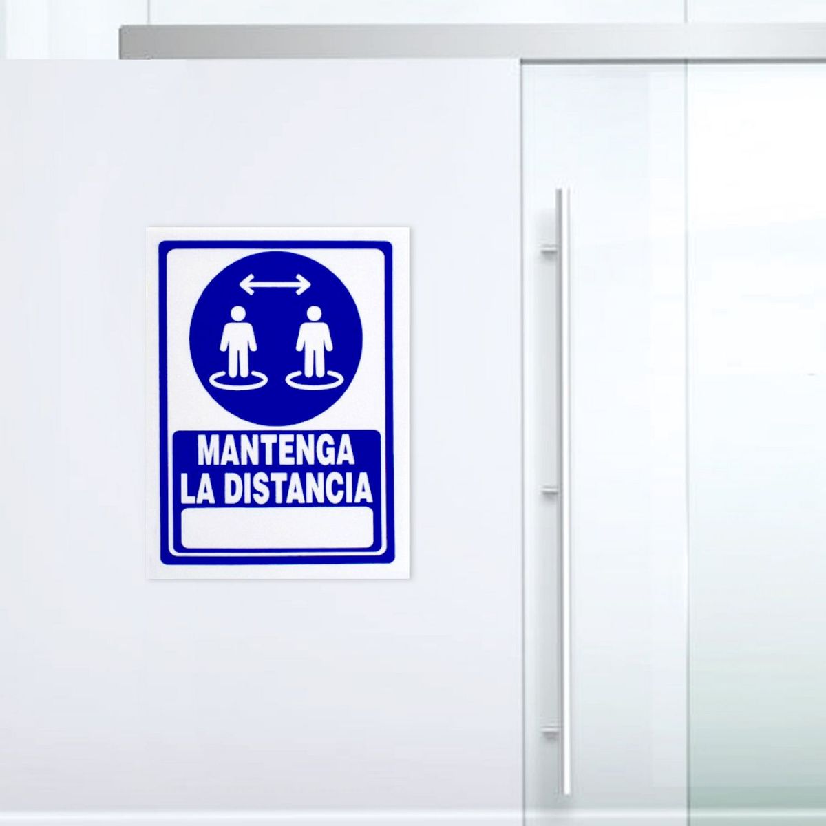 FIXSER - Señal de Mantener Distancia 15x20 cm.