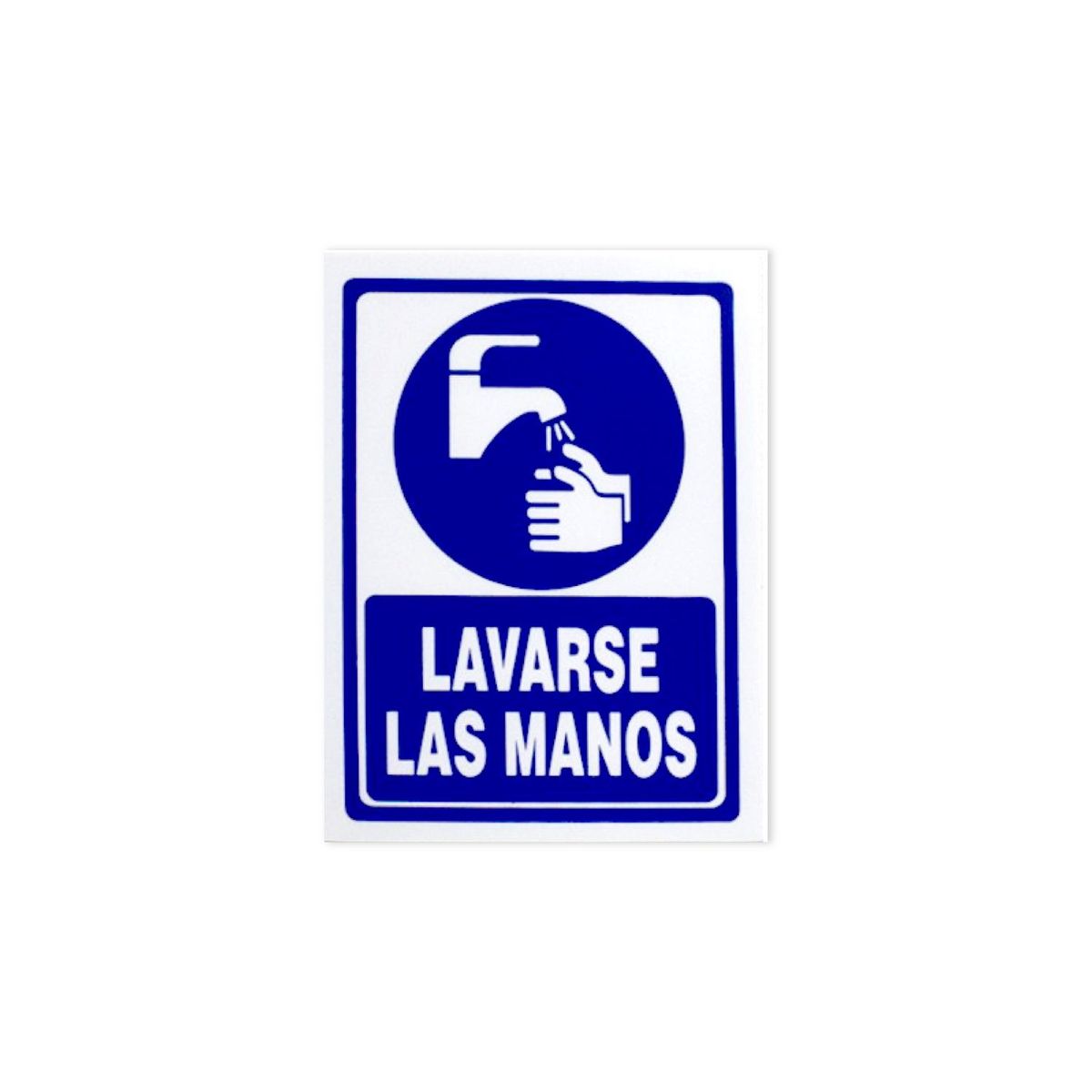 FIXSER - Señal de Lavarse Las Manos 15x20 cm.
