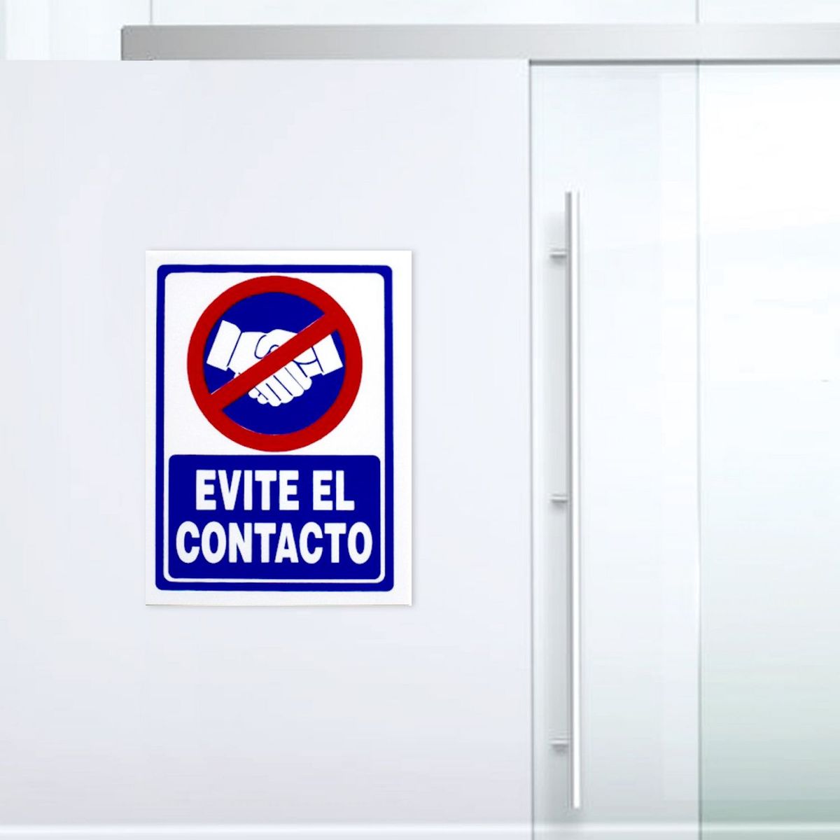 FIXSER - Señal de Evite El Contacto 15x20 cm.