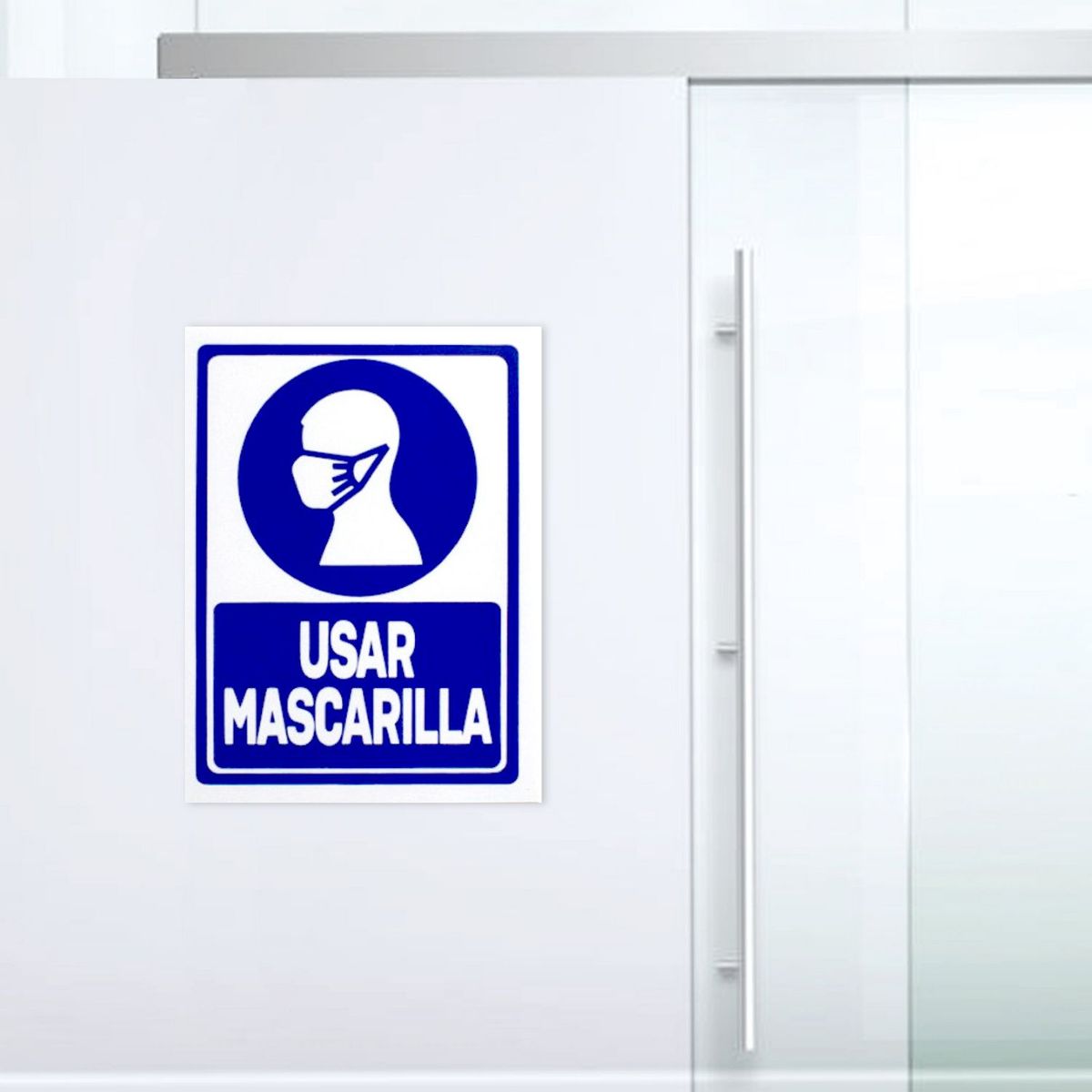 FIXSER - Señal de Usar Mascarilla 15x20 cm.