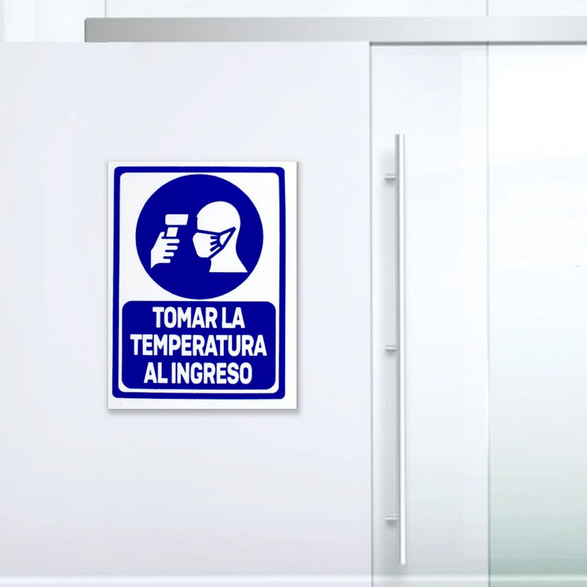 FIXSER - Señal de Tomar Temperatura 15x20 cm.