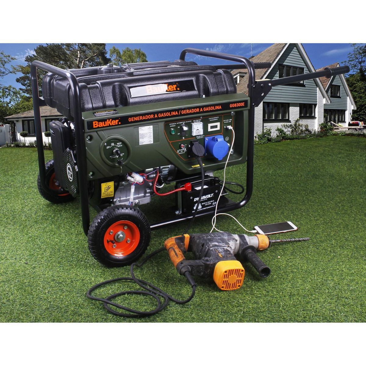 BAUKER - Generador a Gasolina 7500W Bauker