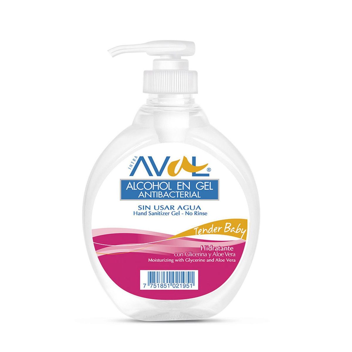 AVAL - Alcohol en Gel Antibacterial Tender Baby 380ml
