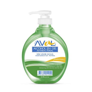 Alcohol en Gel Antibacterial Amazon 380 ml.