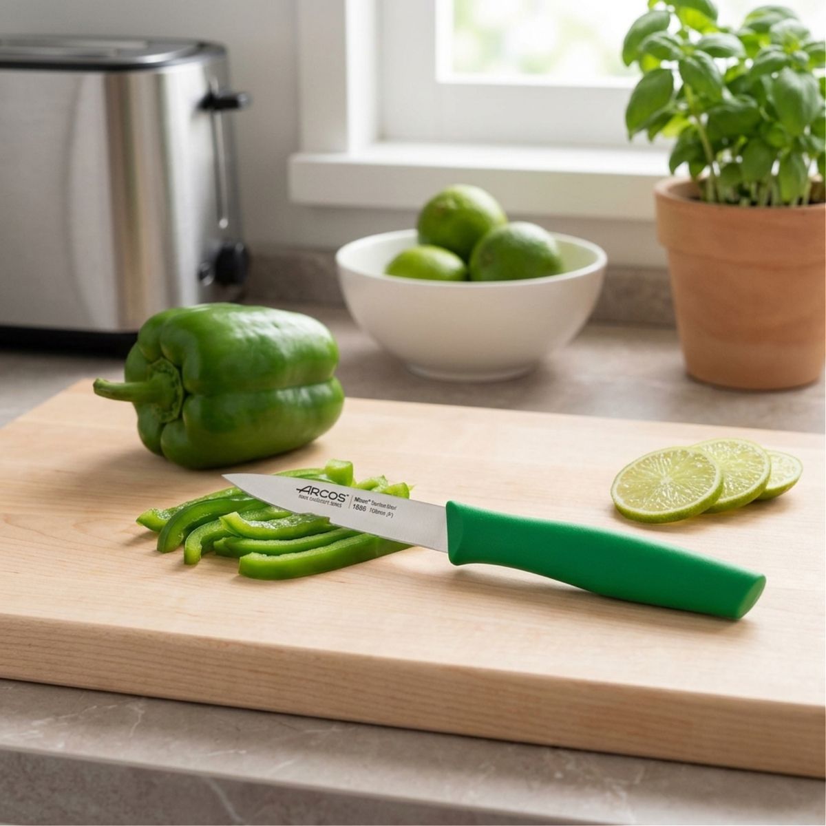 GLOBAL - Cuchillo Pelador Nova Verde 10cm