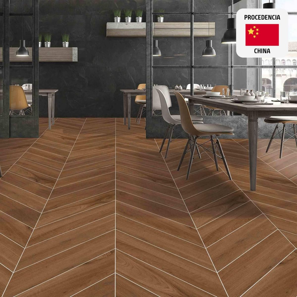 KLIPEN - Cerámica Milan Miel Mate 20x100cm 1.2m2 para piso