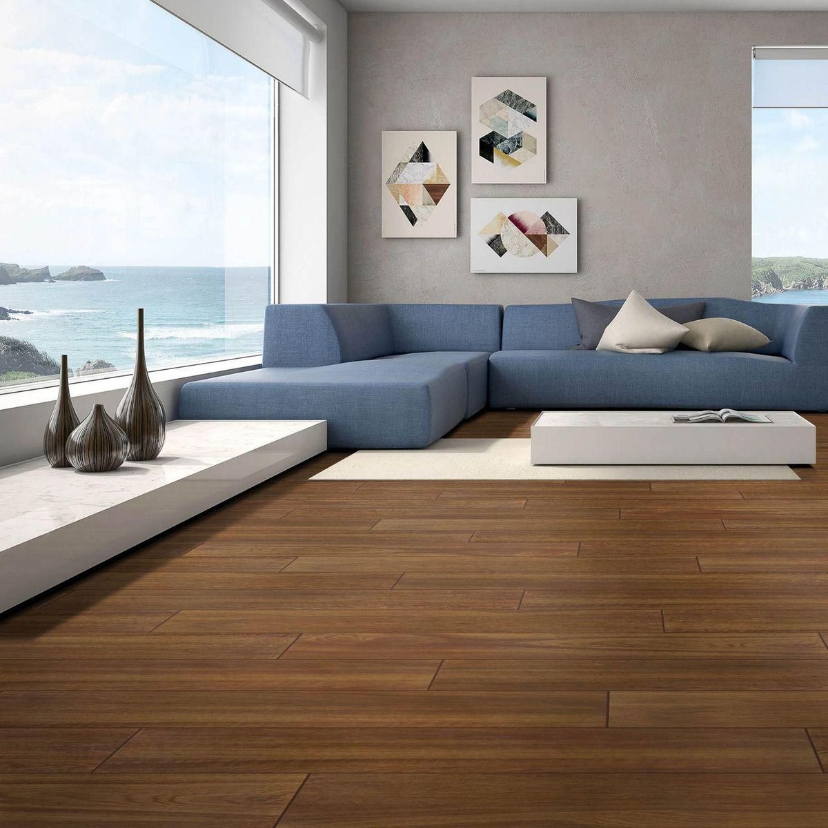 KLIPEN - Cerámica Milan Haya Mate 20x100cm 1.2m2 para piso