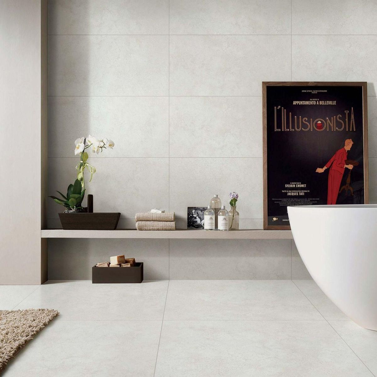 GRAIMAN - Porcelanato Concept Beige Mate 45x90cm 1.62m2