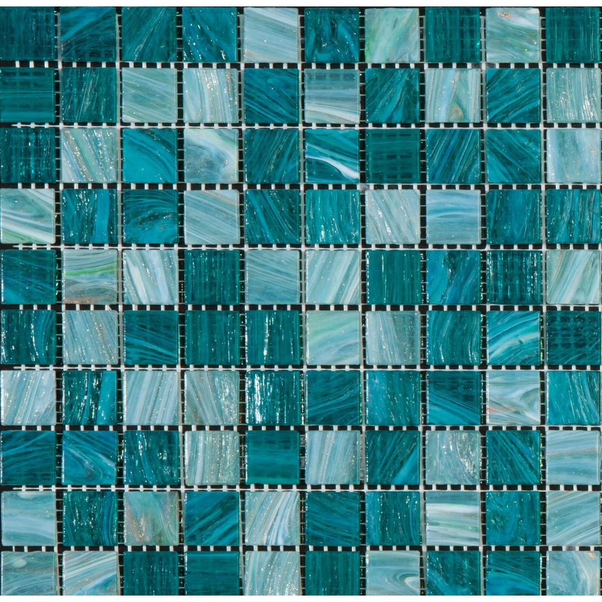 INTERMATEX - Mosaico Multi Teal 32.7x32.7 cm - Venta por unidad