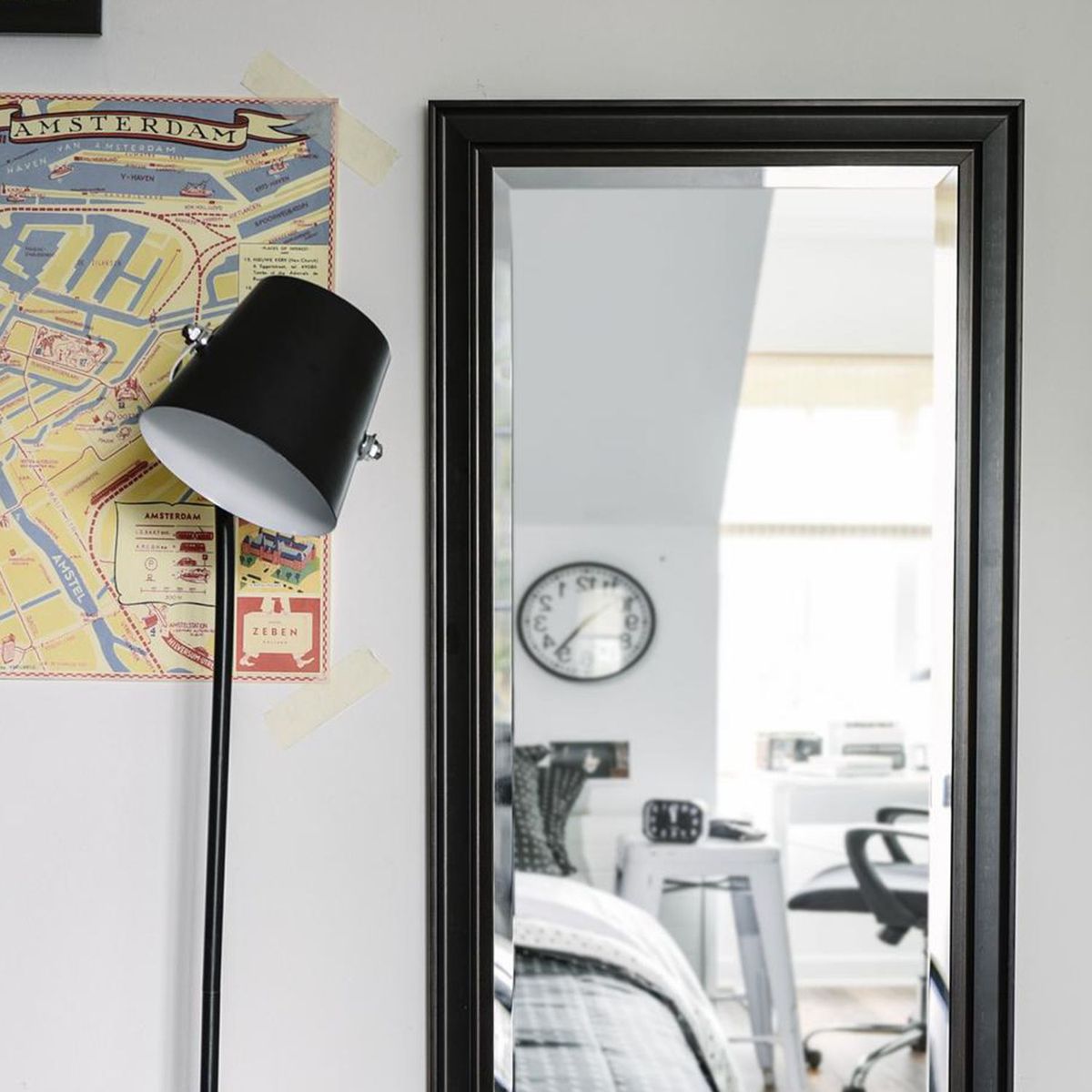 JUST HOME COLLECTION - Espejo Decorativo Rectangular Café 120x50cm