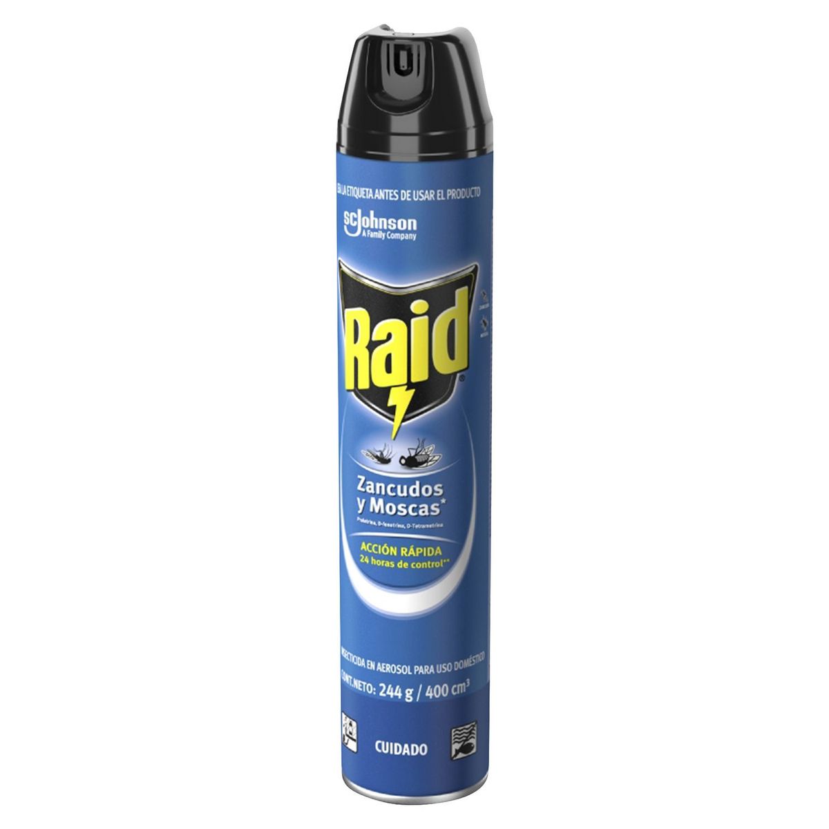 RAID - Insecticida Raid Aerosol 400ml Zancudos/Moscas