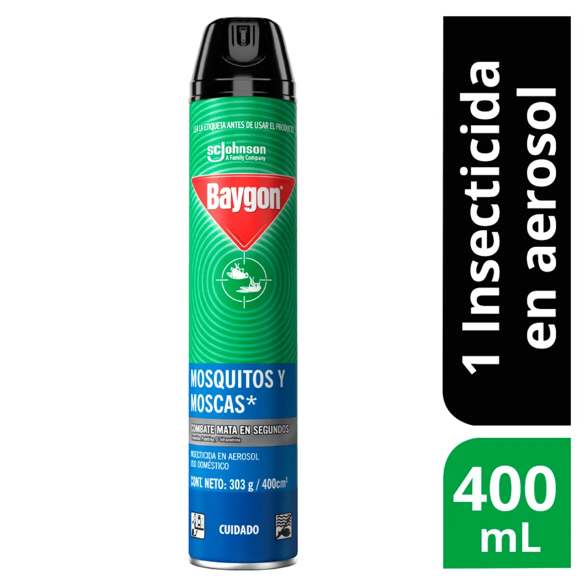 BAYGON - Insecticida Baygon mosquitos y moscas 400ml