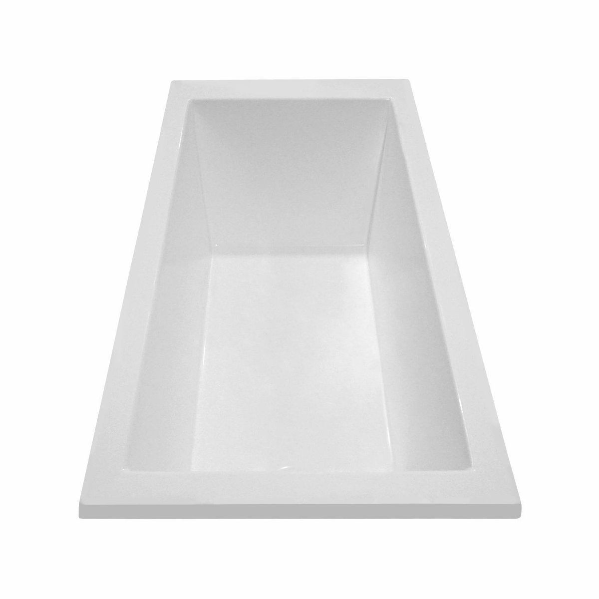 CUBA&SPA - Tina de Baño Rectangular Minimalista 150x80cm Blanca