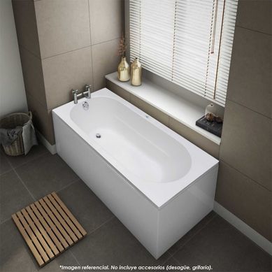 Tina de Bao Rectangular Galaxy 170x75cm Blanca