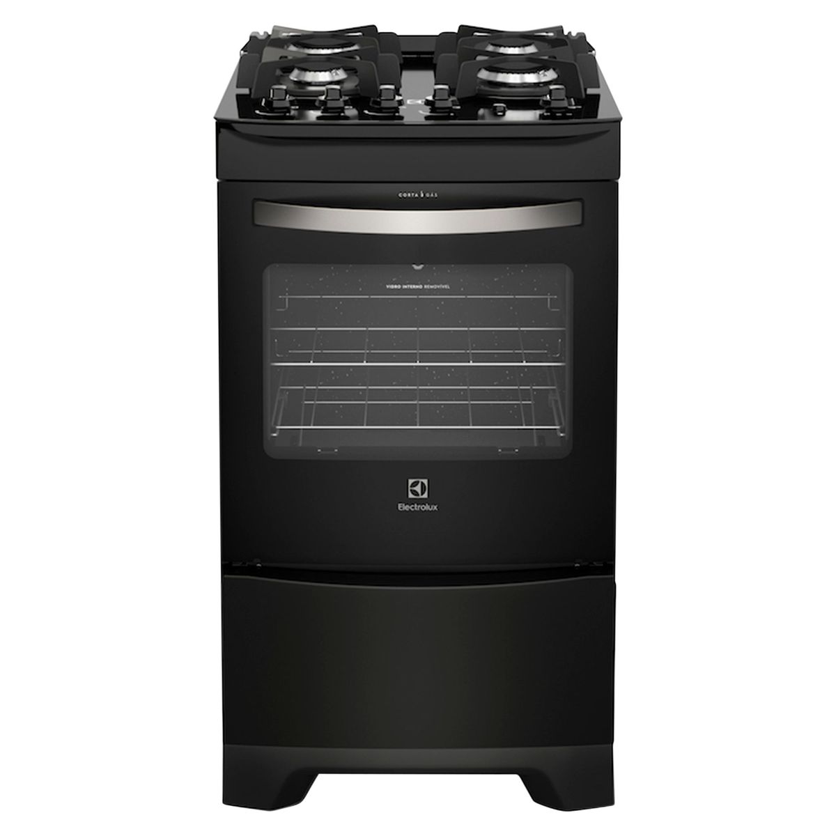 ELECTROLUX - Cocina Electrolux a Gas 4 Hornillas 52LPV Negro