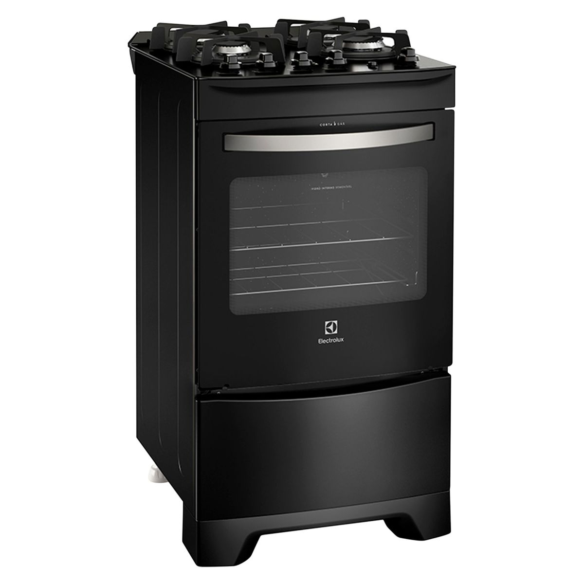 ELECTROLUX - Cocina Electrolux a Gas 4 Hornillas 52LPV Negro