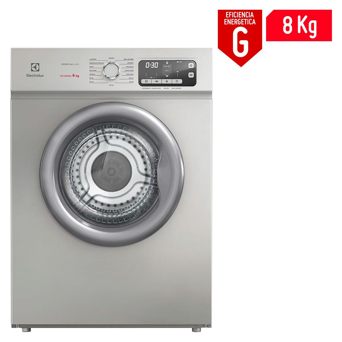 ELECTROLUX - Secadora Electrolux 8 Kg Eléctrica EDET082MSG Silver