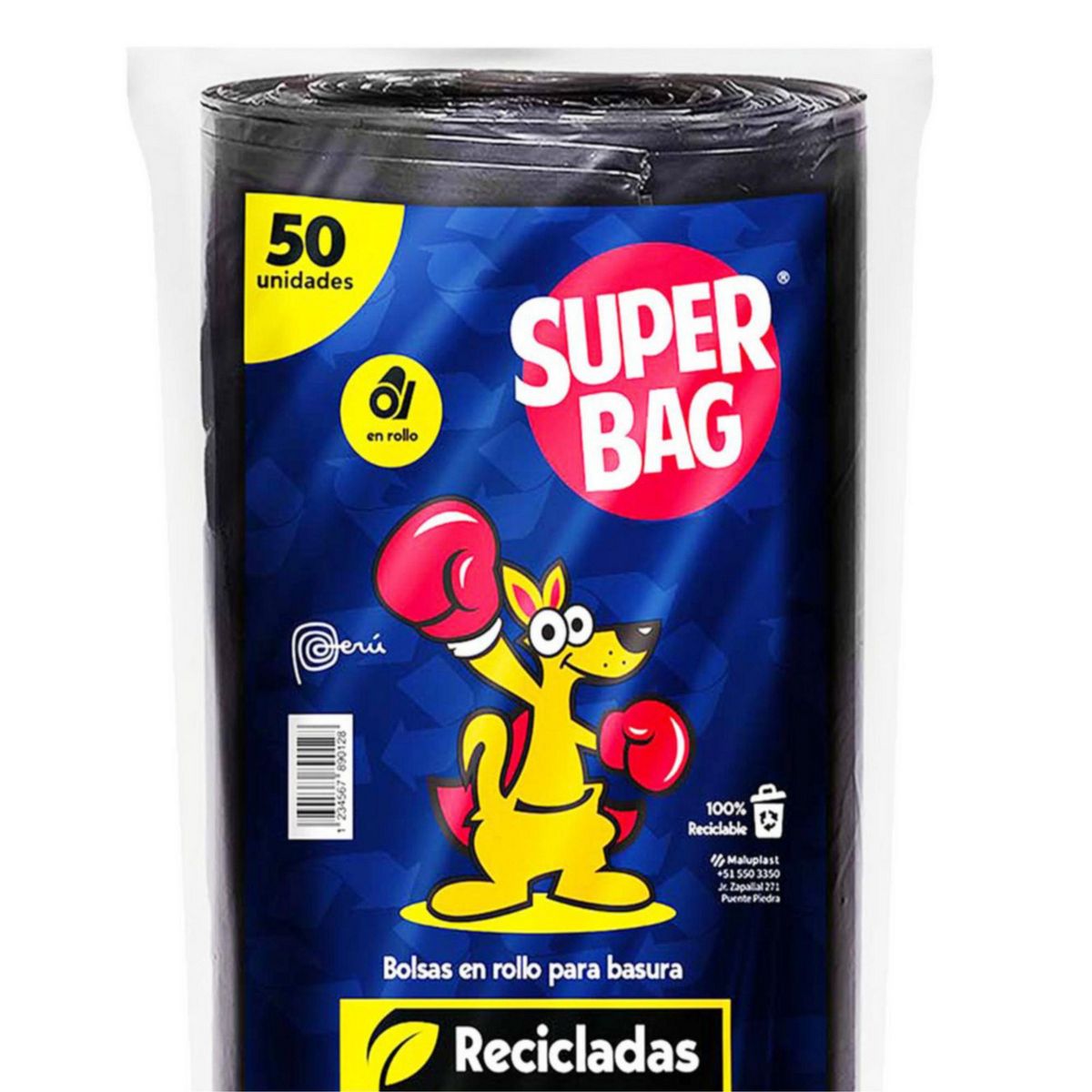 SUPERBAG - Bolsa en Rollo 220 Litros 50und