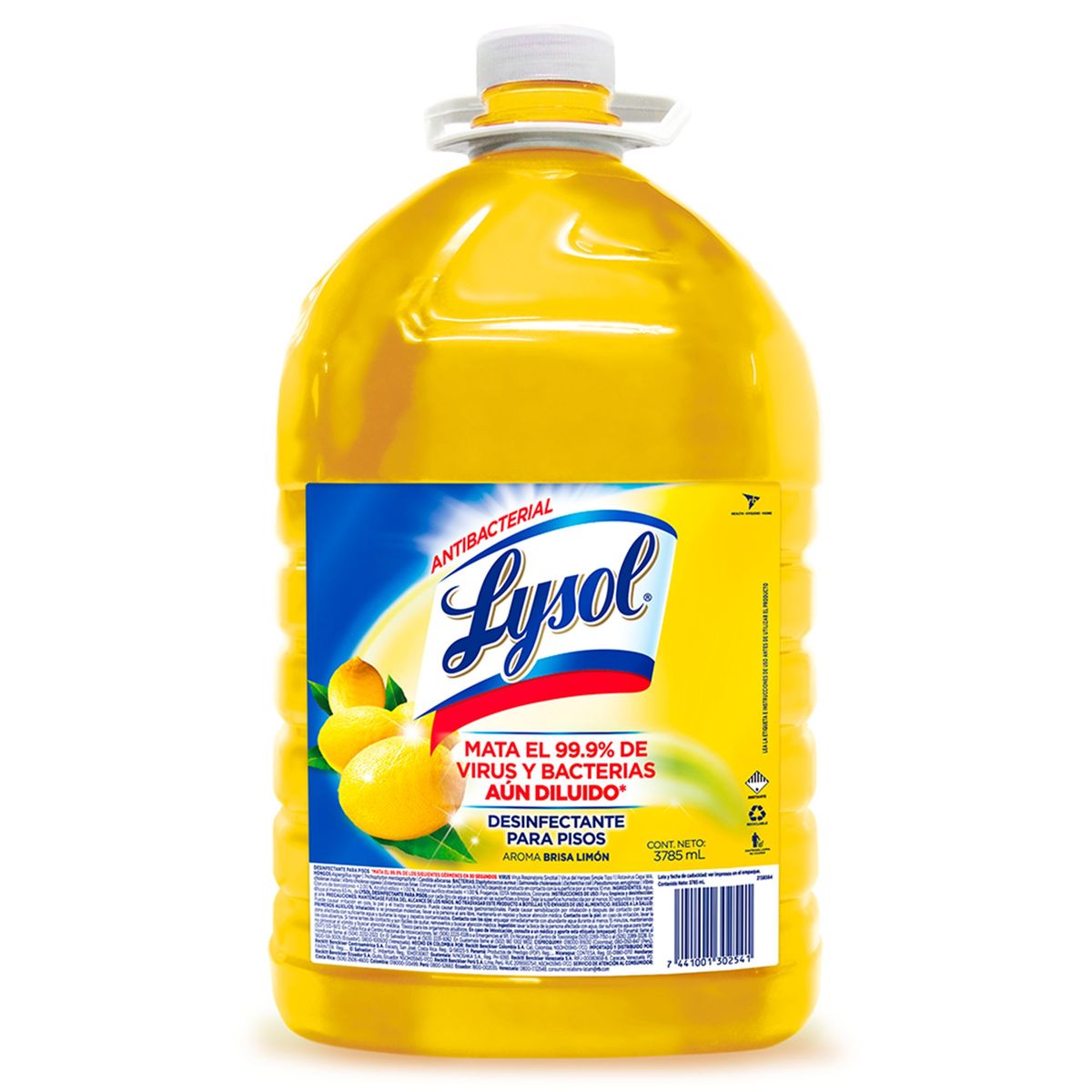 LYSOL - Desinfectante de Pisos Lyson Brisa Limón 3.7 L