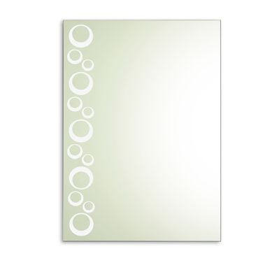 Espejo de Ba�o Rectangular Burbujas Pavonadas 38x56cm