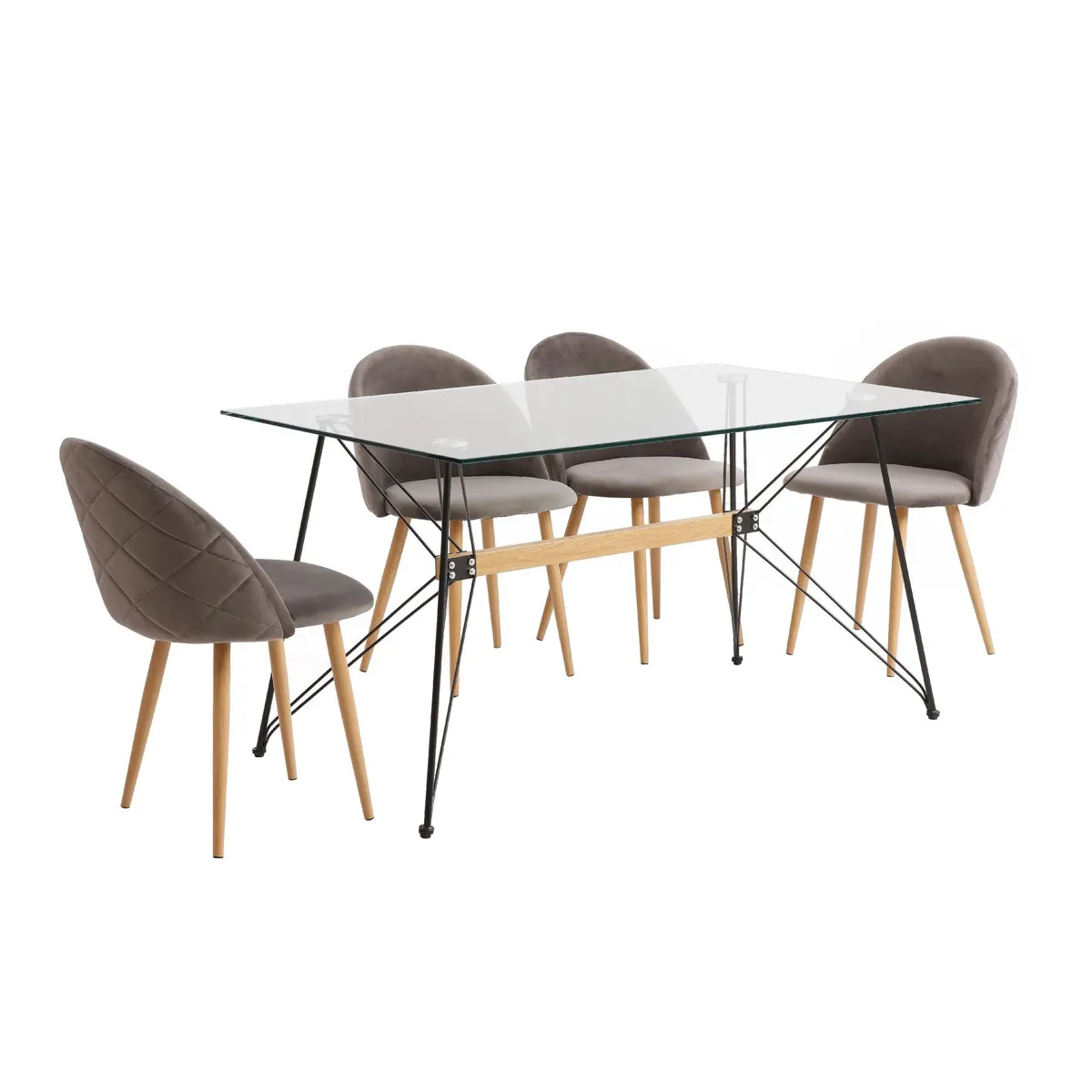 JUST HOME COLLECTION - Juego de Comedor 6 Sillas California