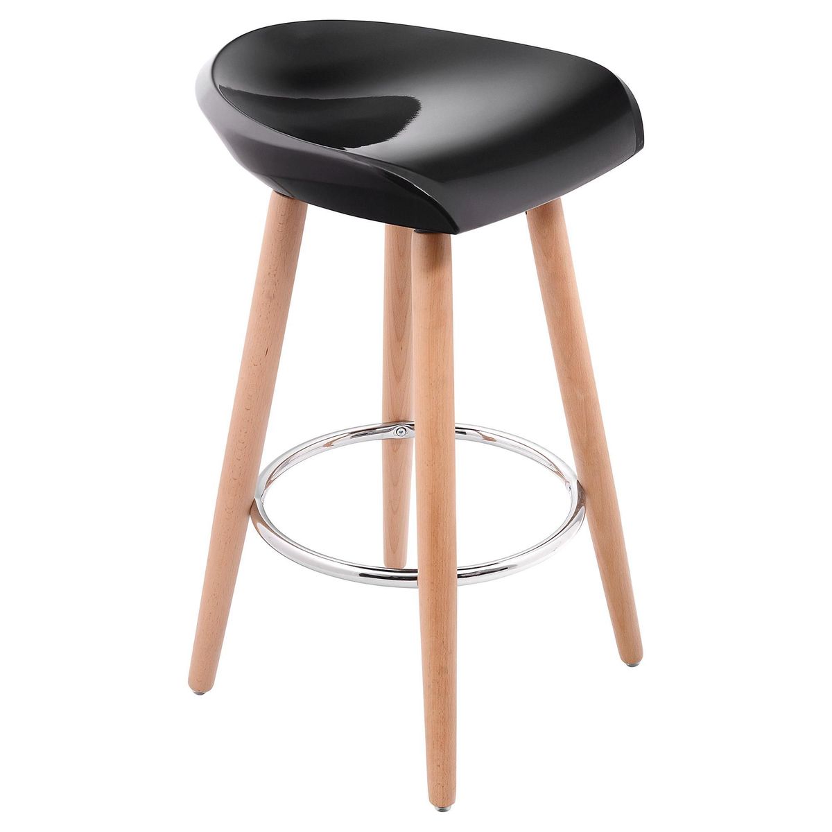 JUST HOME COLLECTION - Banco Bar Corazón Negro 76x40x40cm