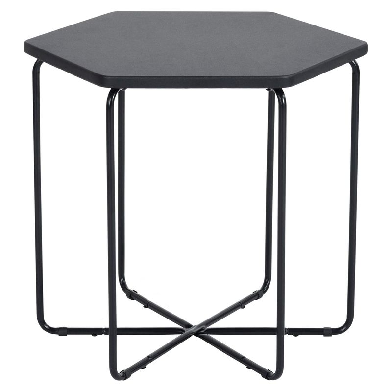 JUST HOME COLLECTION - Mesa Auxiliar lateral Colm Negro