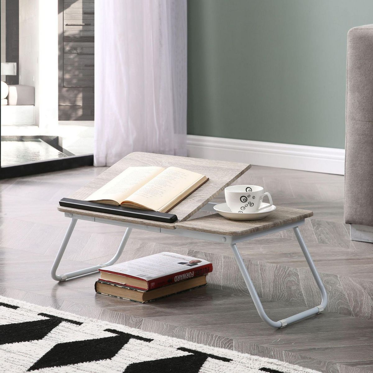 JUST HOME COLLECTION - Mesa para laptop Miel/Wengue