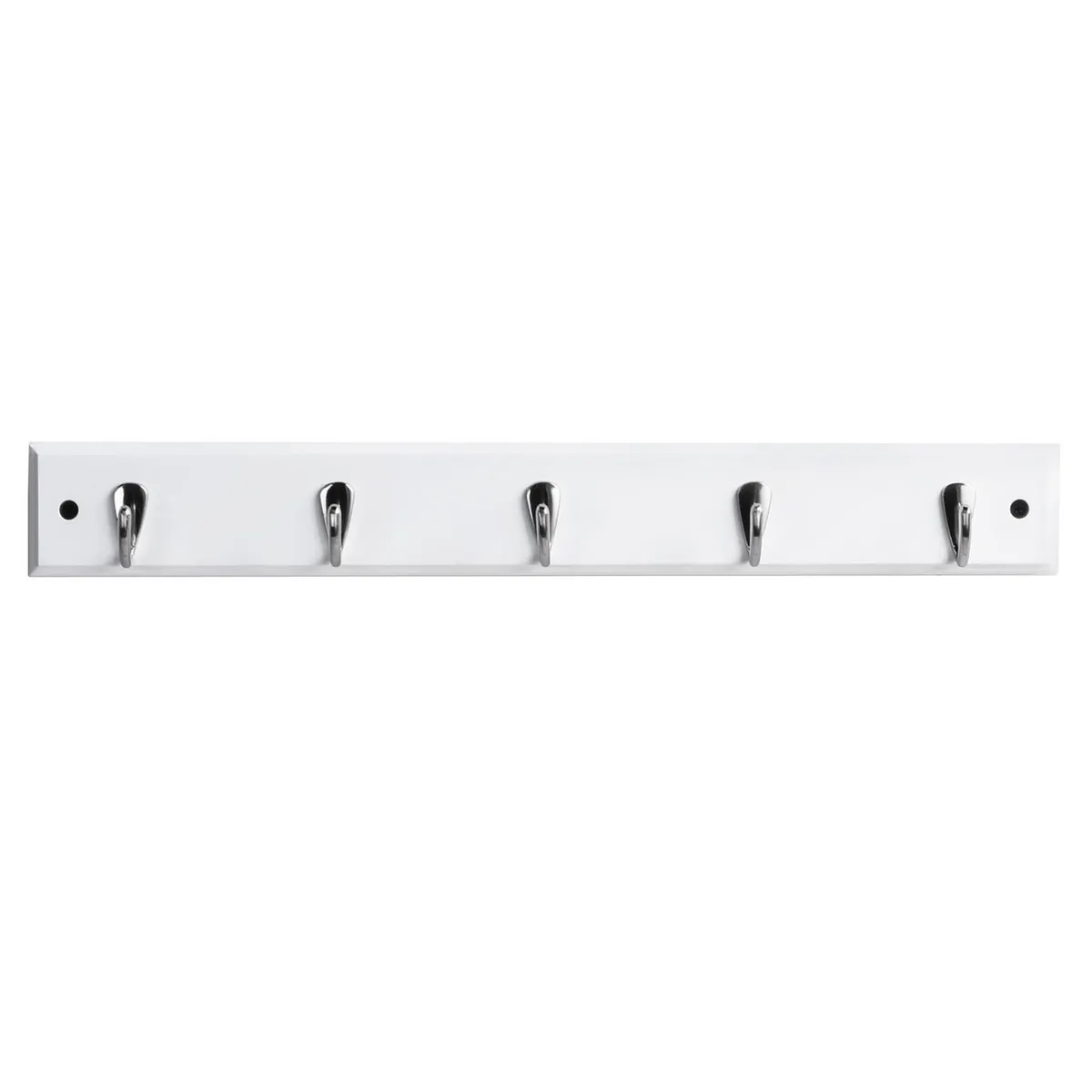 JUST HOME COLLECTION - Perchero de Pared 5 Ganchos Blanco