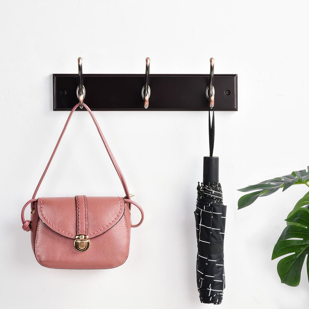 JUST HOME COLLECTION - Perchero de Pared 3 Ganchos Expresso