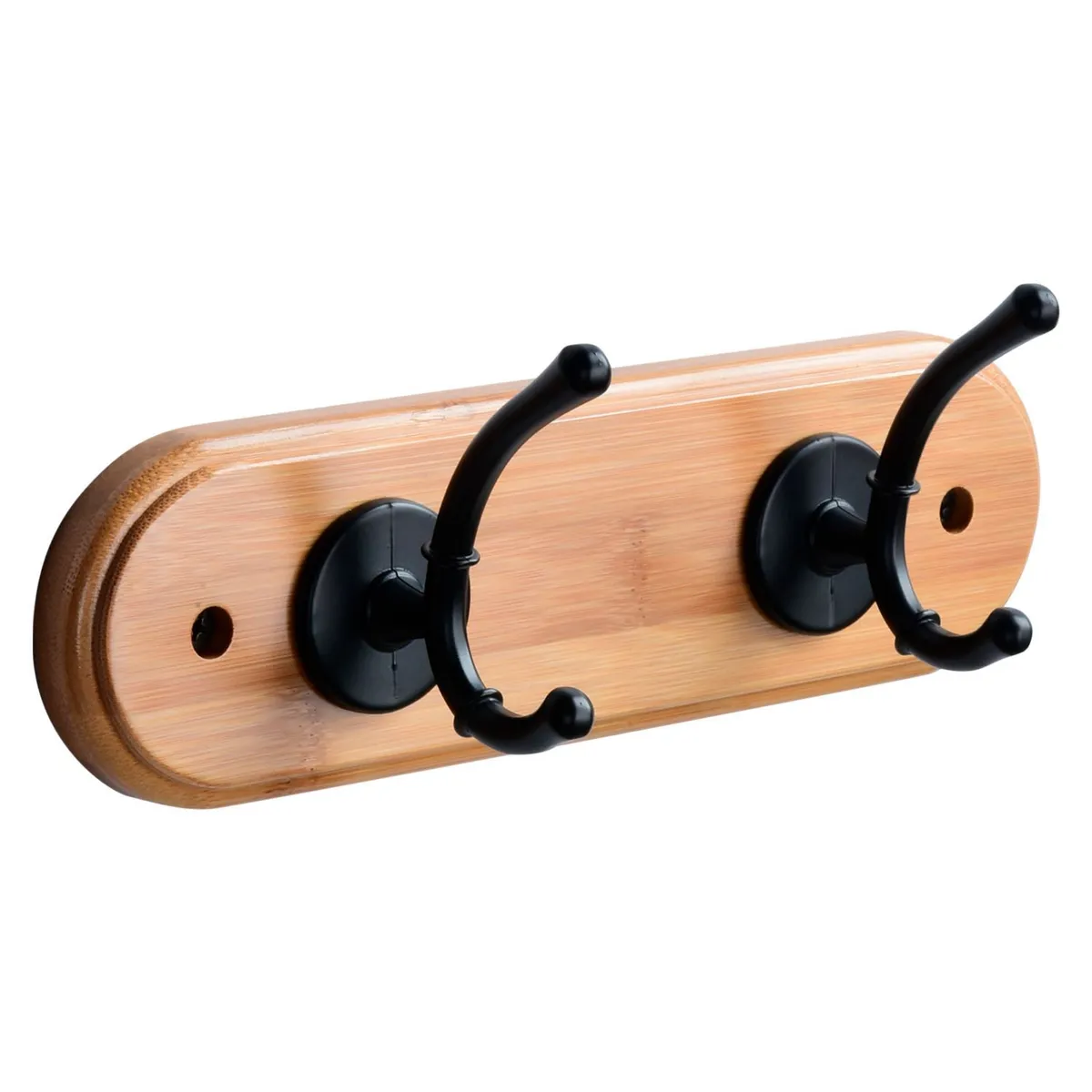 JUST HOME COLLECTION - Perchero de Pared 2 Ganchos Bambú