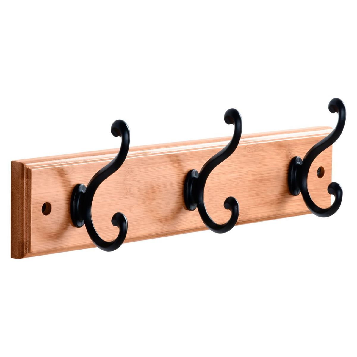 JUST HOME COLLECTION - Perchero de Pared 3 Ganchos Bambú