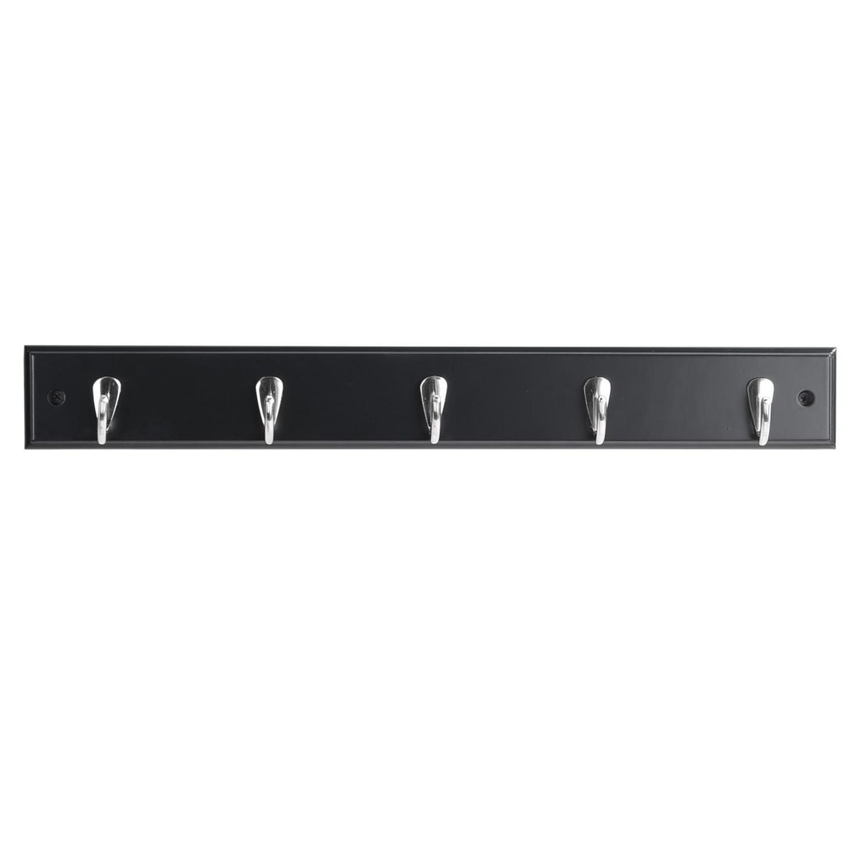 JUST HOME COLLECTION - Perchero de Pared 5 Ganchos Negro