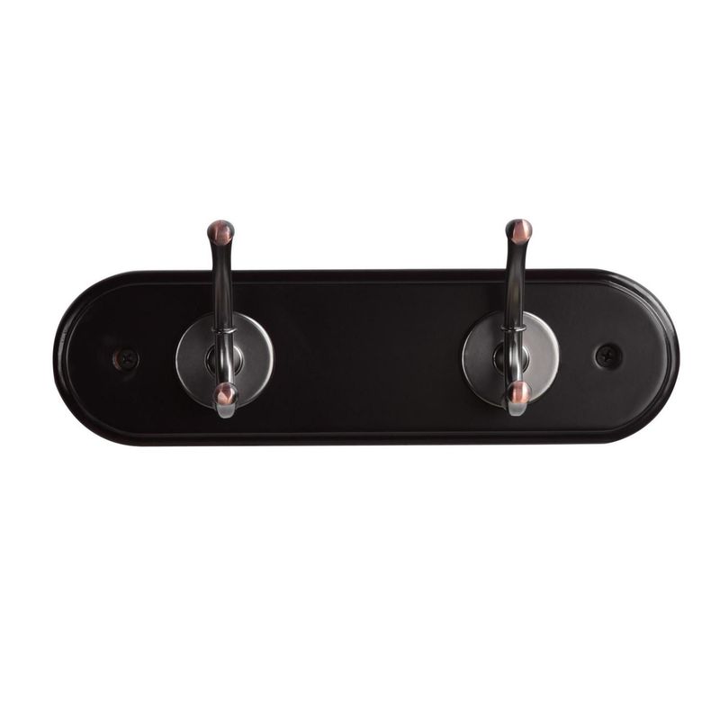 JUST HOME COLLECTION - Perchero de Pared 2 Ganchos Expresso