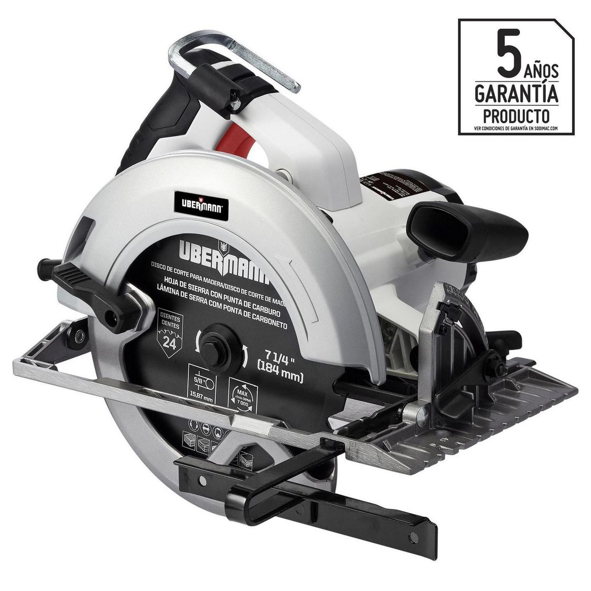 UBERMANN - Sierra Circular Eléctrica Ubermann 7 1/4" 1800W