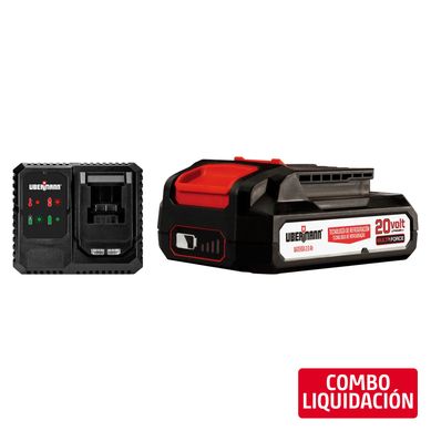 Batera Recargable 20V 2AH Multiforce + Cargador de Batera 20V 2-4 A