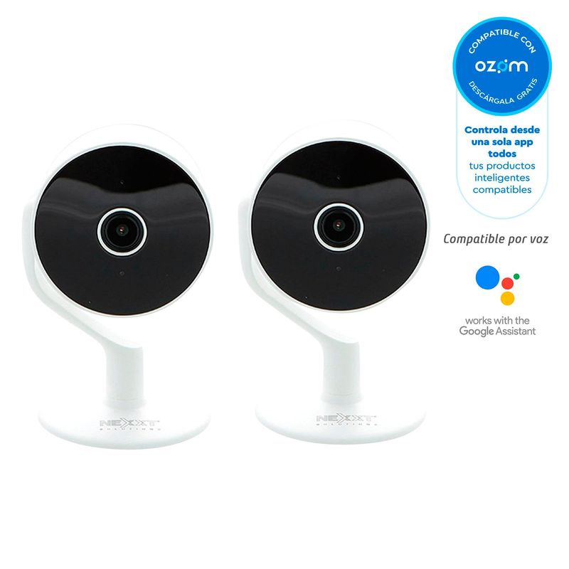 NEXXT SOLUTIONS - Cámara Inteligente Wi-Fi 2-Pack