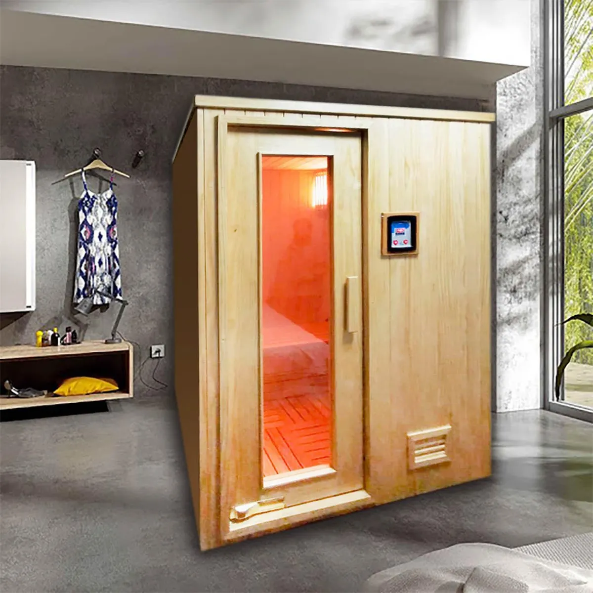 CUBA&SPA - Sauna Portable 150x150x200 cm 2 Caras Visibles