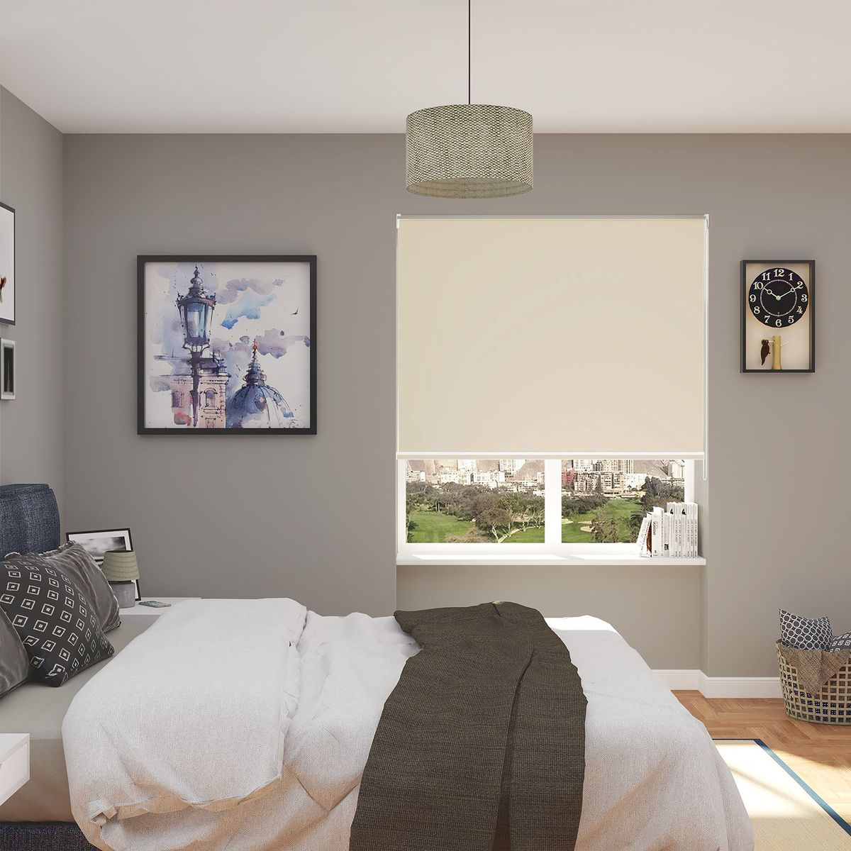 SUNLINE - Cortina Roller Blackout Premium Beige 50 x 130 cm