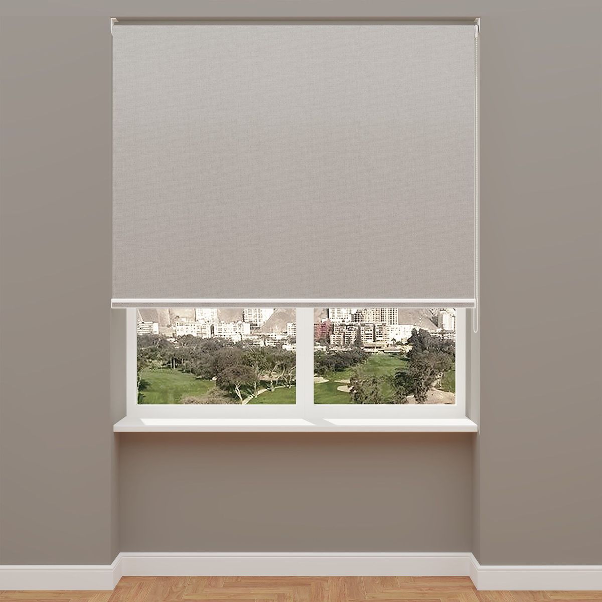 SUNLINE - Cortina Roller Blackout Fiber Gris 160 x 160 cm