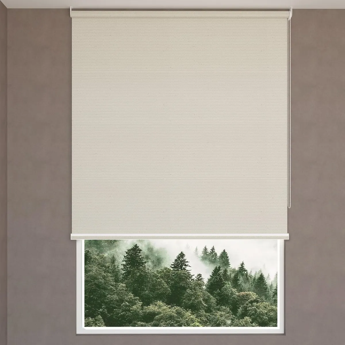 SUNLINE - Cortina Roller Blackout Fiber Crema 190 x 220 cm