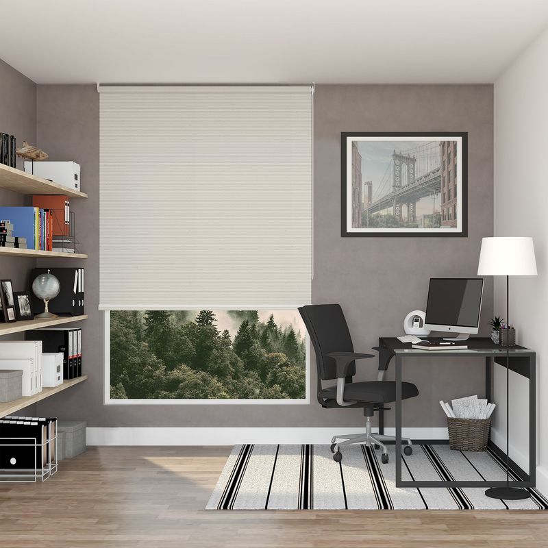 SUNLINE - Cortina Roller Blackout Fiber 180x130cm Crema
