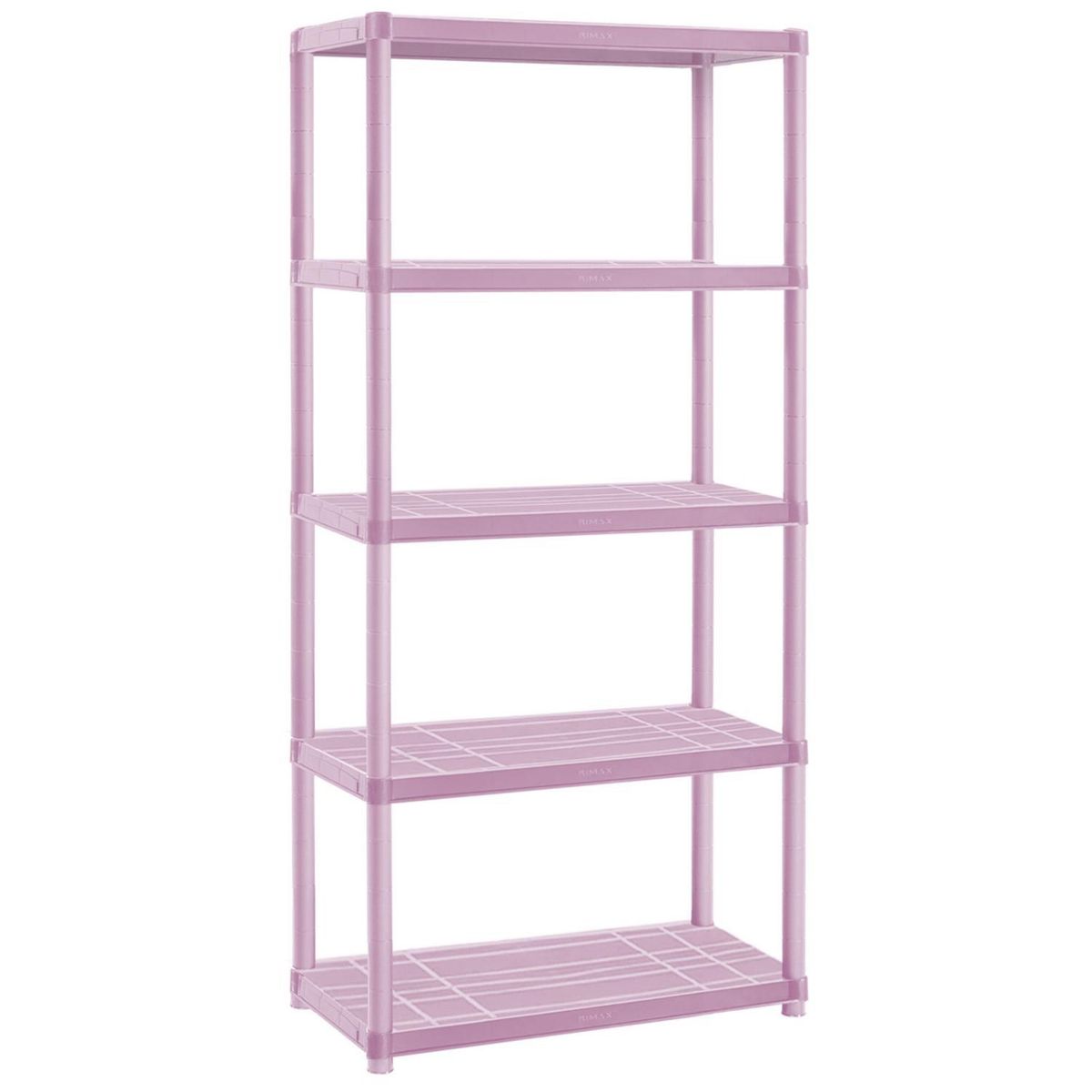 RIMAX - Estante Plástico 5 Niveles 169x60x30cm Rosado 100 kg