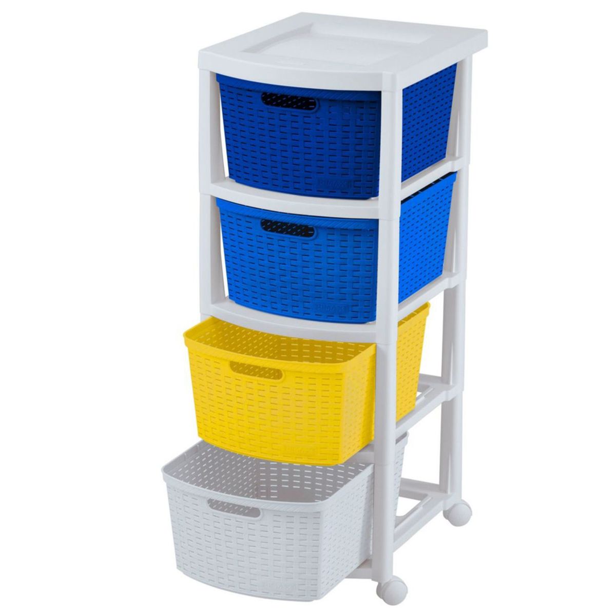 RIMAX - Cajonera Rimax 4 Cajones Ratan Multicolor