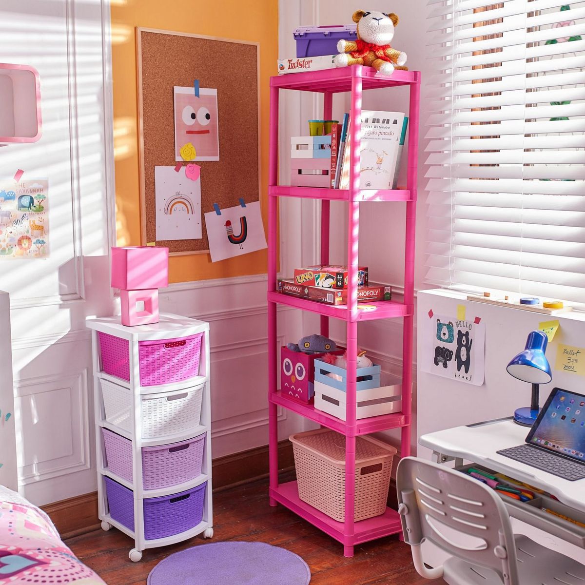 RIMAX - Cajonera Rimax 4 Cajones Ratan Multicolor