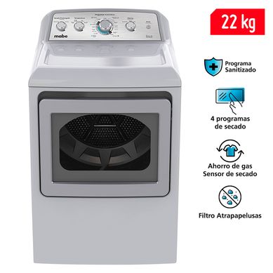 Secadora Mabe 22 Kg a Gas SMG47N8MSGBB0 Plata