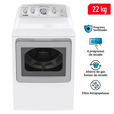 Secadora Mabe 22 Kg a Gas MG47N8MSBBB0 Blanco